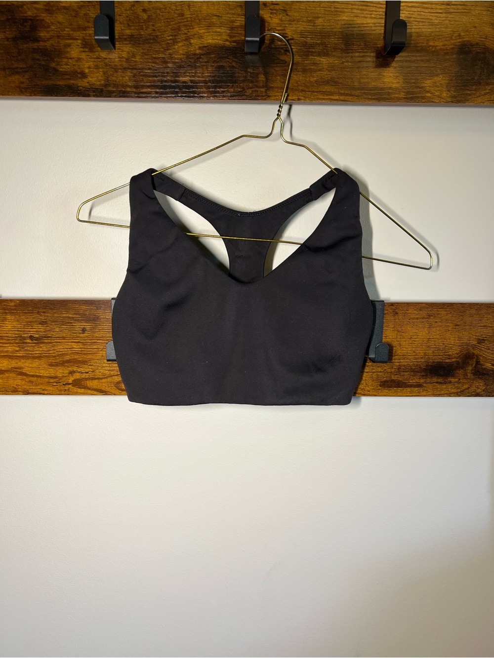 Lululemon Black V-Neck Racerback Sports Bra